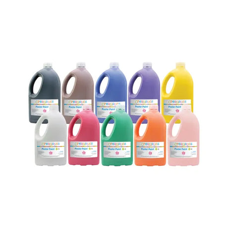 Creatistics Poster Paint 2L - Kit of 10 - Modern Teaching Aids NZ