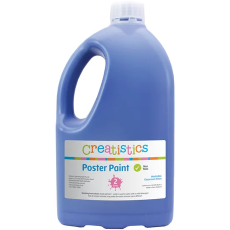 Creatistics Poster Paint 2L - Blue - Modern Teaching Aids NZ