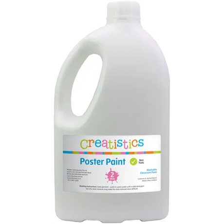 Creatistics Poster Paint 2L - White - Modern Teaching Aids NZ