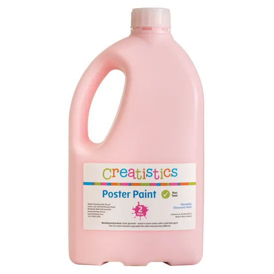 Creatistics Poster Paint 2L - Pink - Modern Teaching Aids NZ