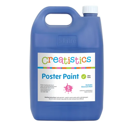 Creatistics Poster Paint 5L - Blue - Modern Teaching Aids NZ