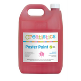 Creatistics Poster Paint 5L - Red - Modern Teaching Aids NZ