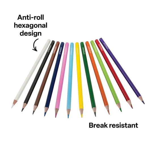 Creatistics Coloured Pencils - Pack of 12 - Modern Teaching Aids NZ