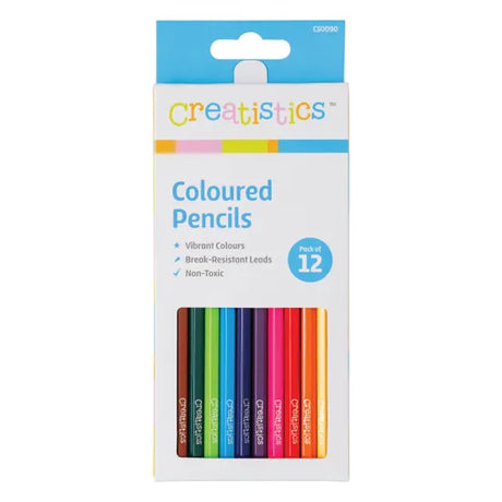 Creatistics Coloured Pencils - Pack of 12 - Modern Teaching Aids NZ