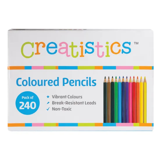 Creatistics Coloured Pencils - Box of 240 - Modern Teaching Aids NZ