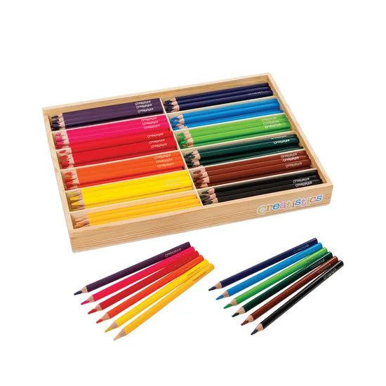 Creatistics Jumbo Triangular Coloured Pencils- Box of 144 - Modern Teaching Aids NZ