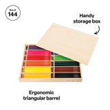 Creatistics Jumbo Triangular Coloured Pencils- Box of 144 - Modern Teaching Aids NZ