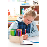 Creatistics Jumbo Hexagonal Coloured Pencils- Stand of 60 - Modern Teaching Aids NZ