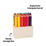 Creatistics Jumbo Triangular Coloured Pencils- Pack of 60 - Modern Teaching Aids NZ