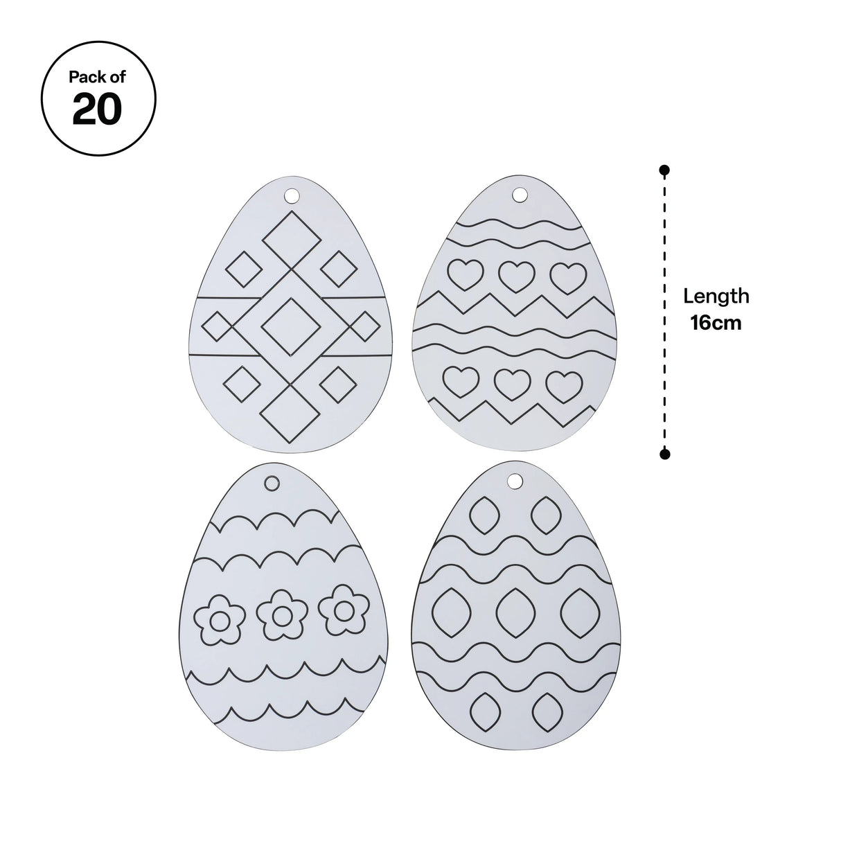 Sand Art Easter Eggs - Pack of 20 - Modern Teaching Aids NZ