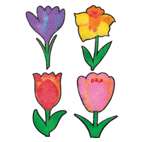 Sand Art Flowers - Pack of 20 - Modern Teaching Aids NZ
