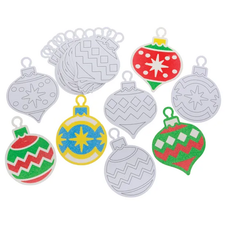 Christmas Sand Art Baubles - Pack of 20 - Modern Teaching Aids NZ