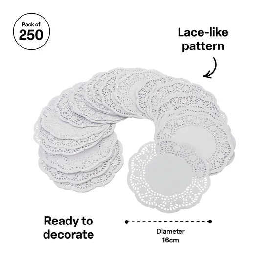 White Doilies - Pack of 250 - Modern Teaching Aids NZ