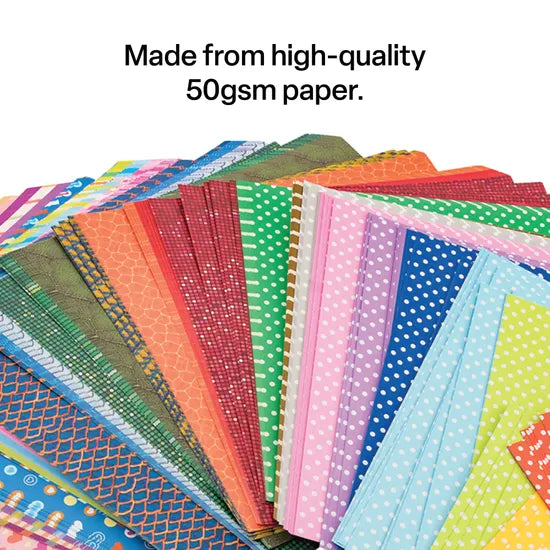 Pattern Paper Squares 15cm 60gsm - Pack of 500 - Modern Teaching Aids NZ