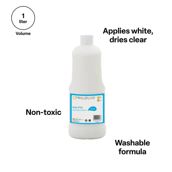 Creatistics PVA Washable School Glue 1L - Modern Teaching Aids NZ