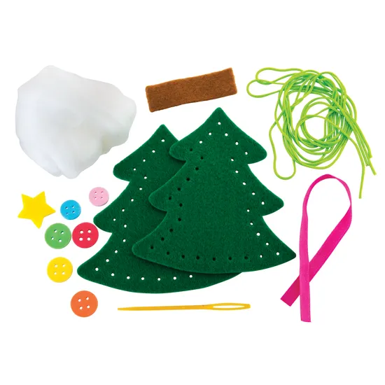 Felt Tree Sewing Kit - Pack of 10 - Modern Teaching Aids NZ
