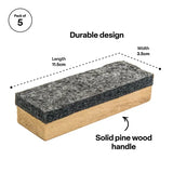 Wooden Chalk Dusters - Pack of 5 - Modern Teaching Aids NZ