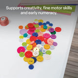 Assorted Buttons, Bright - 600g - Modern Teaching Aids NZ