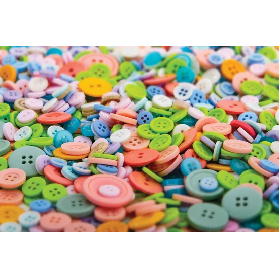 Assorted Buttons, Pastel - 600g - Modern Teaching Aids NZ