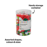 Assorted Buttons, Christmas - 600g - Modern Teaching Aids NZ