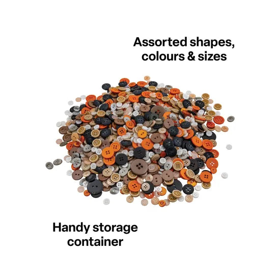 Assorted Buttons, Natural - 600g - Modern Teaching Aids NZ