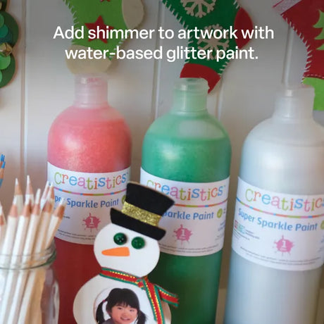 Creatistics Super Sparkle Paint 1 L - Silver