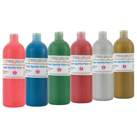 Creatistics Super Sparkle Paint 1L - Red - Modern Teaching Aids NZ