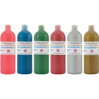 Creatistics Super Sparkle Paint 1L - Pink - Modern Teaching Aids NZ