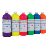 Fluoro Poster Paint - Kit of 6 - Modern Teaching Aids NZ