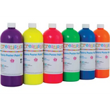 Fluoro Poster Paint 1L - Orange - Modern Teaching Aids NZ