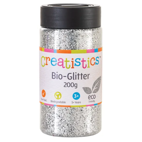 Bio-Glitter Silver - 200g - Modern Teaching Aids NZ