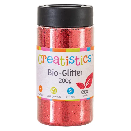 Bio-Glitter Red - 200g - Modern Teaching Aids NZ