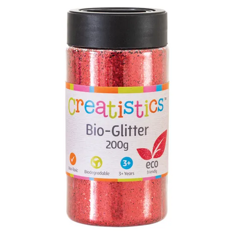 Bio-Glitter Red - 200g - Modern Teaching Aids NZ
