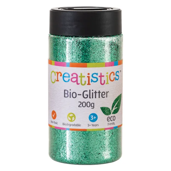 Bio-Glitter Green - 200g - Modern Teaching Aids NZ