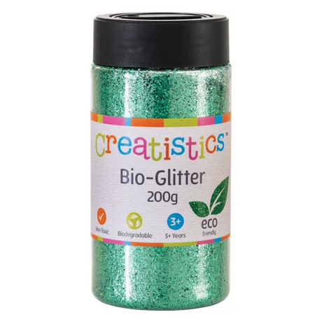 Bio-Glitter Green - 200g - Modern Teaching Aids NZ