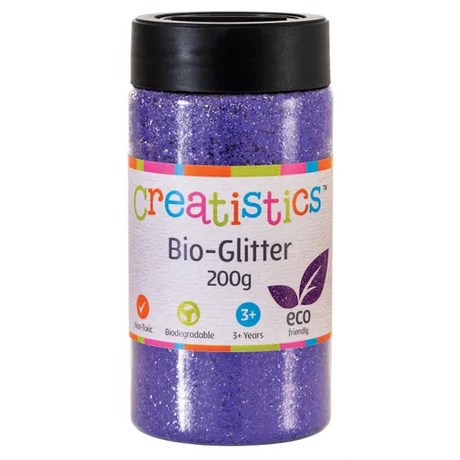 Bio-Glitter Purple - 200g - Modern Teaching Aids NZ