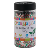 Creatistics Christmas Bio-Glitter & Stars - 200  g - Modern Teaching Aids NZ