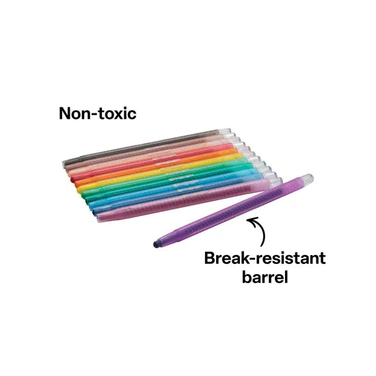 Creatistics Twist Crayons - Pack of 12 - Modern Teaching Aids NZ