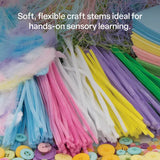 Pastel Colour Pipe Cleaners - Pack 300 - Modern Teaching Aids NZ