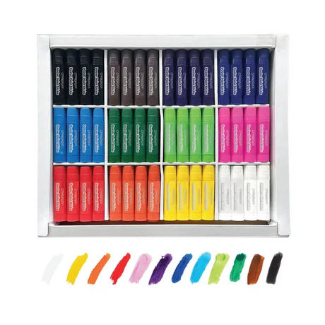 Assorted Poster Paint Sticks - Pack of 144 - Modern Teaching Aids NZ