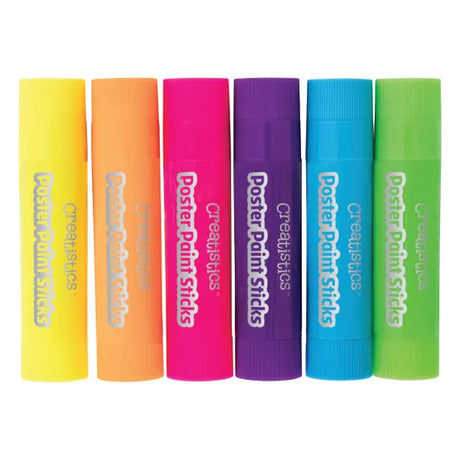 Fluoro Poster Paint Sticks - Pack of 6 - Modern Teaching Aids NZ