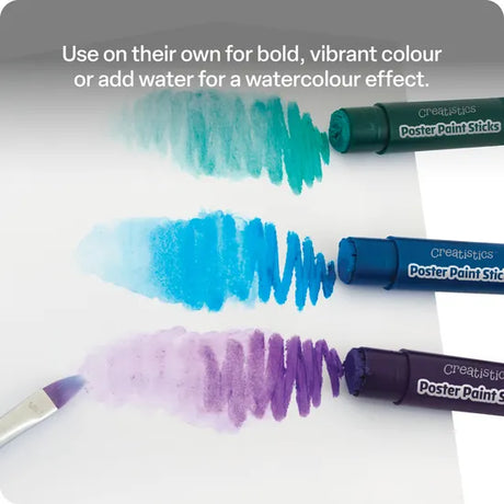 Creatistics Metallic Poster Paint Sticks- Pack of 12 - Modern Teaching Aids NZ