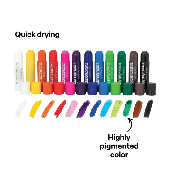 Creatistics Metallic Poster Paint Sticks- Pack of 12 - Modern Teaching Aids NZ