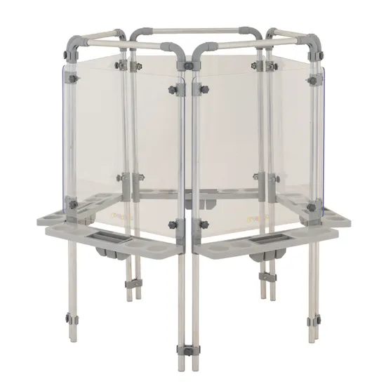 Creatistics Aluminium Easel Double - Clear - Modern Teaching Aids NZ