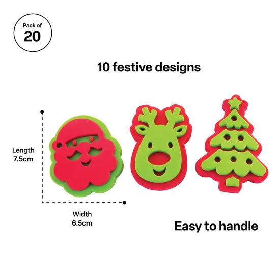 Christmas Stampers - Pack of 20 - Modern Teaching Aids NZ