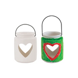 Porcelain Heart Lantern - Pack of 6 - Modern Teaching Aids NZ