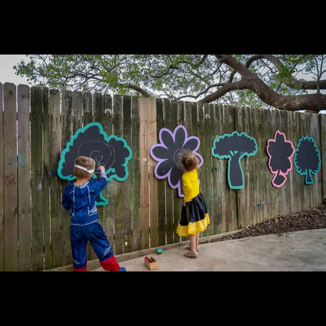 Creatistics Tree & Flowers Outdoor Chalkboards- Pack of 5 - Modern Teaching Aids NZ