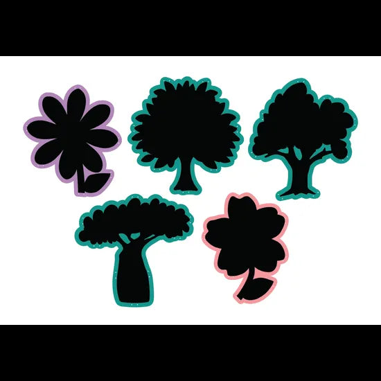 Creatistics Tree & Flowers Outdoor Chalkboards- Pack of 5 - Modern Teaching Aids NZ