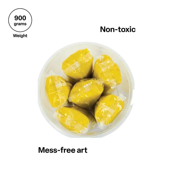 Creatistics Dough - Yellow 900g Tub - Modern Teaching Aids NZ