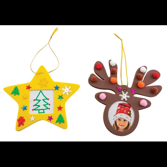 Christmas Foam Photo Frames - Pack of 40 - Modern Teaching Aids NZ
